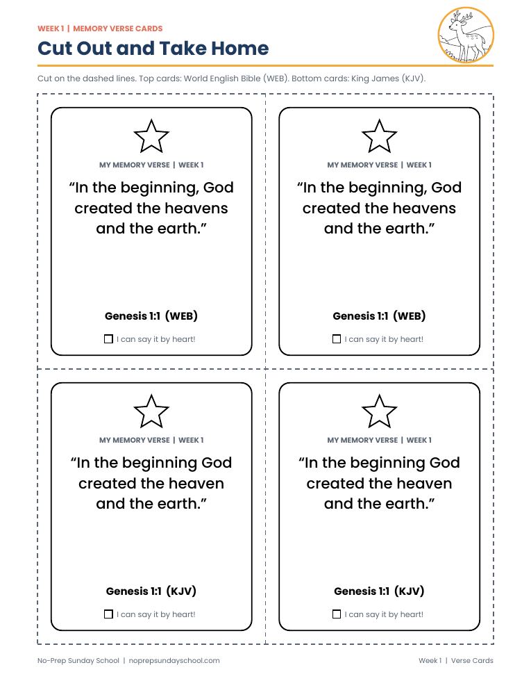 Memory verse cards